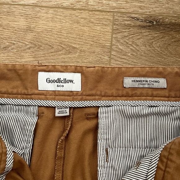 Goodfellow dark brown straight leg pants - Picture 3 of 3